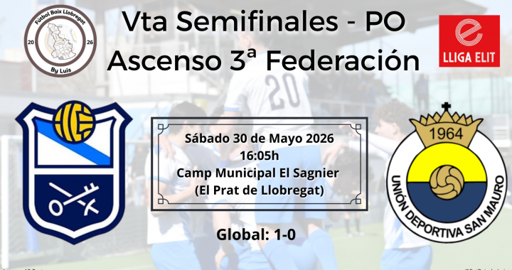 Previa – Play-off ascenso a 3ª RFEF – Semifinales – Vta – AE Prat (1) – (0) UD San Mauro «No confiarse y buscar la victoria para estar en la final»